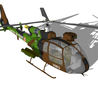 超精细直升机模型 Helicopter (7)